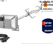 Heavy Duty Universal Grill Replacement Rotisserie Kit for Spit Rods