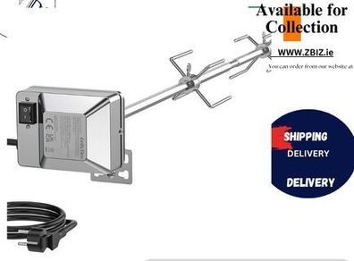 Heavy Duty Universal Grill Replacement Rotisserie Kit for Spit Rods