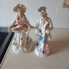 Figurine.  A couple. 11 inches high