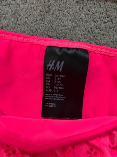 H&M girls swimsuit 2-4 year old 98-104cm
