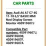 Audi A6 A7 C7 4G 11-18 6,5" BASIC MMI Navi Display Screen Monitor Image 2
