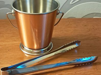 Mini Ice Bucket & Tongs