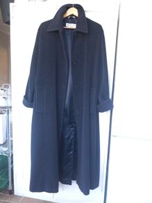 Marella Navy Cashmere &  Wool Coat  (14 - 18)