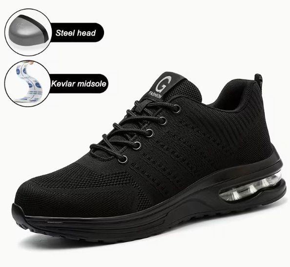 Daily Casual Shoes, Anti-Crush, Wear-Resistant, Breathable Safety Shoes