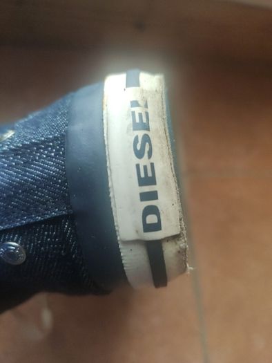Diesel Denim High-Top Sneakers