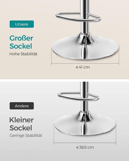 2pcs Adjustable Height Bar Stool Stainless Steel With Armrest Footrest