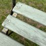 Pair of 1930s Vintage Green Folding Garden Chairs Image 6