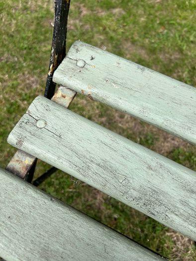 Pair of 1930s Vintage Green Folding Garden Chairs