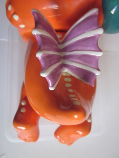 Coconut the little orange dragon novelty cookie jar biscuit jar kitchen storage