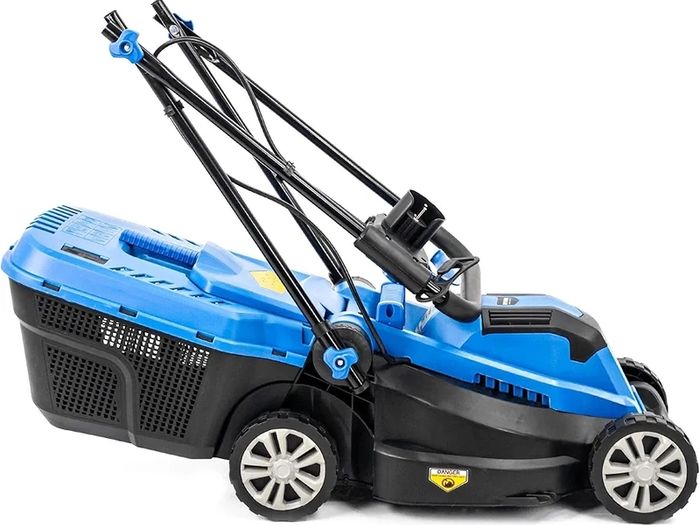 1300W Electric Lawn Mower  33cm Lightweight Corded Lawnmower, 30L Grass Box, Foldable Handle, 3 Cutting Heights, Ideal for Small Gardens