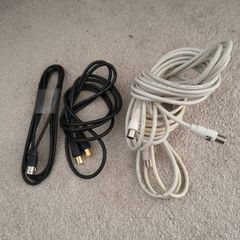 Selection of coaxial TV cables x 4