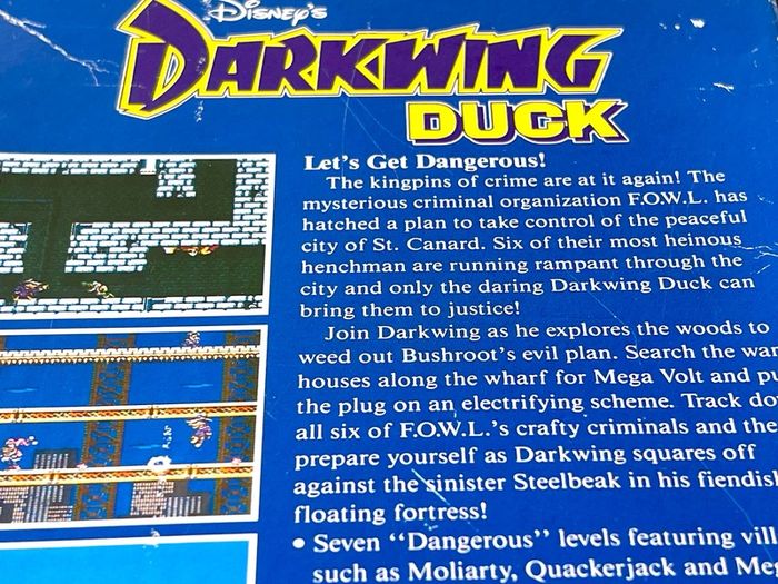 NES Darkwing Duck Boxed