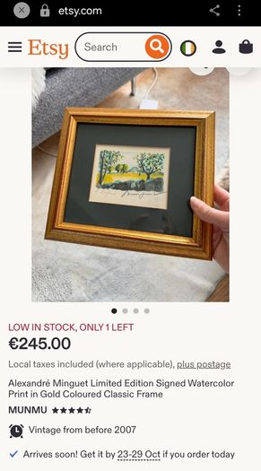 Fantastic Limited-Edition Hand-Signed Lithograph Print of a Caribbean Scene by the Renowned French Artist Alexandre Minguet (1937-1996), #737/1000