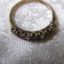 9ct Gold Ruby and White Stone Seven Stone Ring, Full Hallmarks, Size O Image 3