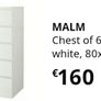 malm chest of 6 drawers Image 2