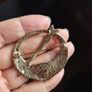Vintage Celtic Penannular Brooch Green and Navy Image 6