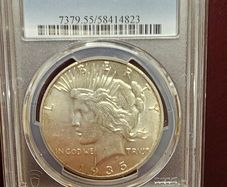 1935 S Peace Dollar Key Date Silver Dollar High Grade