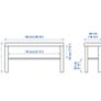 IKEA Lack brown-black TV bench Image 3