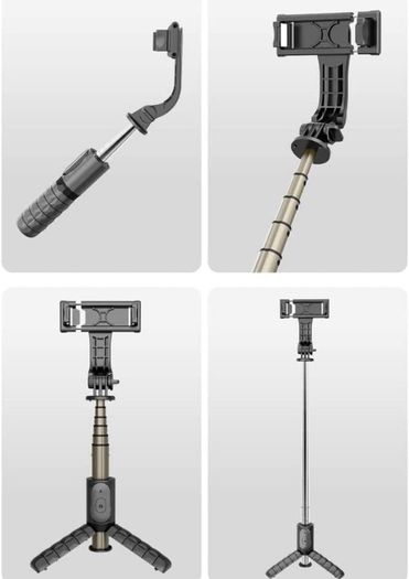 Selfie Stick Tripod Led Light Phone wireless Handheld Bluetooth, Tripod with Remote, Extendable Stick with Detachable Wireless Remote, Compatible with iPhone/Samsung/Huawei/Gopro