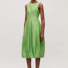 COS  Dress With Cocoon Skirt - vibrant green - UK size 8