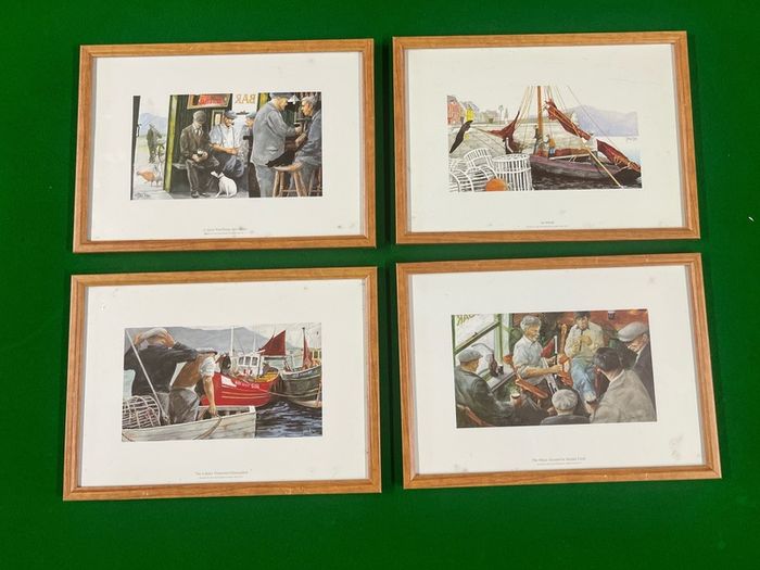 vintage set of 4 prints