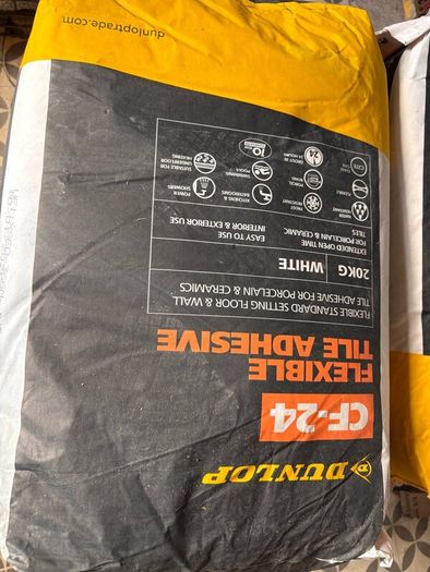 Flexible tile adhesive white  10 x 20kg bags