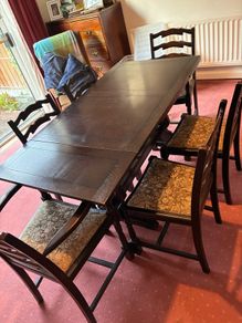 Jaycee Antique Extendable Dining table & chairs