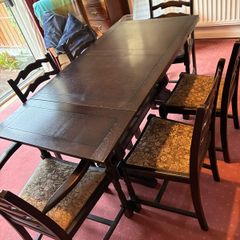 Jaycee Antique Extendable Dining table & chairs