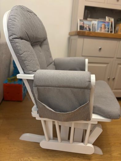 Rocking chair with footstool- very good condition