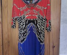 Multi coloured patterned mini dress (free post)