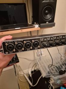4 channel USB Audio Interface Boxed with pre amps