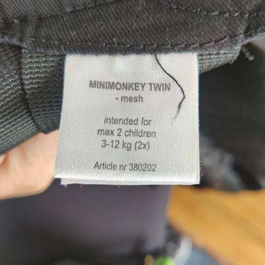minimonkey twin baby carrier
