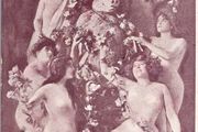 1907  Le Ciel Cabaret Paris Montmartre France Pig Nymphs Postcard DB Risque