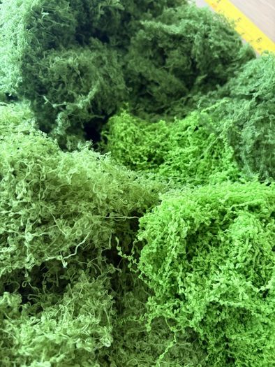 Artificial moss pack - 3 shades of green