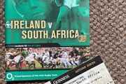 2006 Ireland v South Africa - November International Programme &amp; Ticket