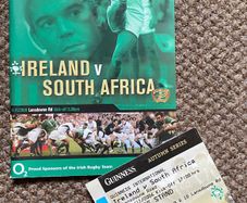 2006 Ireland v South Africa - November International Programme & Ticket