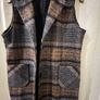 Check Sleeveless Jacket Image 2