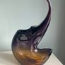 Contemporary large  15 1/4 inch heavy  studio glass vase Image 5