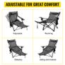 Outdoor Folding Camp Chair Backrest With Footrest Portable Bed Nap Chair For Camping Fishing Foldable Beach Lounge Chair Image 3