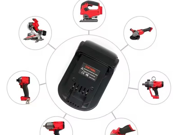 Battery Adapter Converts For Dewalt 18V Battery Convert For Dewalt 20V Battery To For Milwaukeee 18V Tool Use