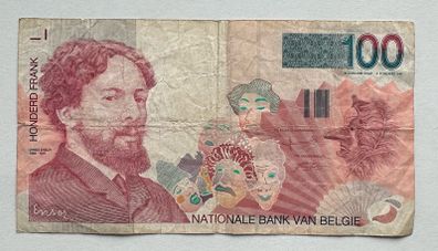 Belgium 100 Francs Banknote