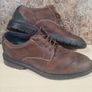 mens CLARKS BURCHILL DERBY OXFORD brown beeswax leather shoes Size UK 8 EU 42 Image 2