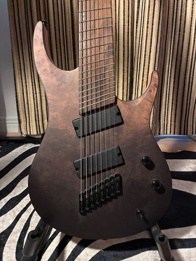 G4M 8 string guitar fanned frets