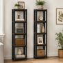 Heavy Duty Garage Shelving Set of 2 5 Tier Storage Shelves Metal Shelving Unit Warehouse Storage Rack Image 3