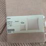 Dusky . Dusty Pink Bundle - IKEA INGABRITTA Chunky Throw, 2 Brand new 65 cm square linen cushion covers and a shabby chic Carte Postale Wall Hanging Image 3
