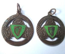 2 Vintage Irish School Sports Bronze Medals