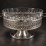 Vintage Glass Rose Bowl & Flower Arranger Image 6