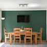 Solid Wooden Dining Table and Matching Chairs Image 2