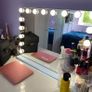 NEW SALE | Hollywood Mirror with Bluetooth 15 LED Dimmable Bulbs Hollywood Vanity Mirror with Lights Lighted Makeup Mirror with USB Charging Port and 10X Magnifier Mirror Touch Screen Image 2