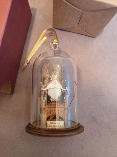 christmas wooden collectible globe